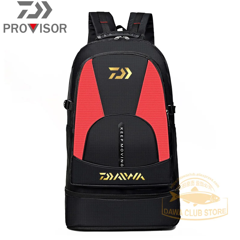 

2020 New Daiwa Fishing Backpack Reflective Light DAWA Cycling Fishing Multi-pocket Backpack Toolkit Camping Mountaineering Bag