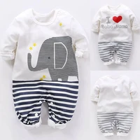 2020 spring autumn baby boy girl jumpsuit clothes thick cotton outfits kids children toddler hooded rompers 6 18 months