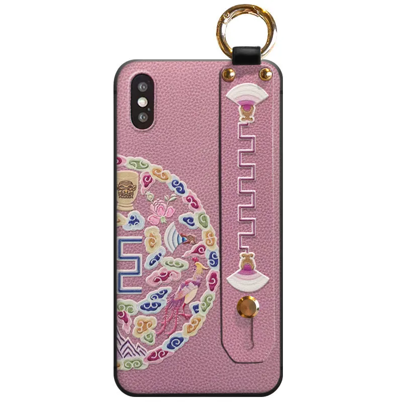 

Suitable for iPhone 11pro mobile phone case Chinese style all-inclusive xs Ling Luo wristband case for phone cases