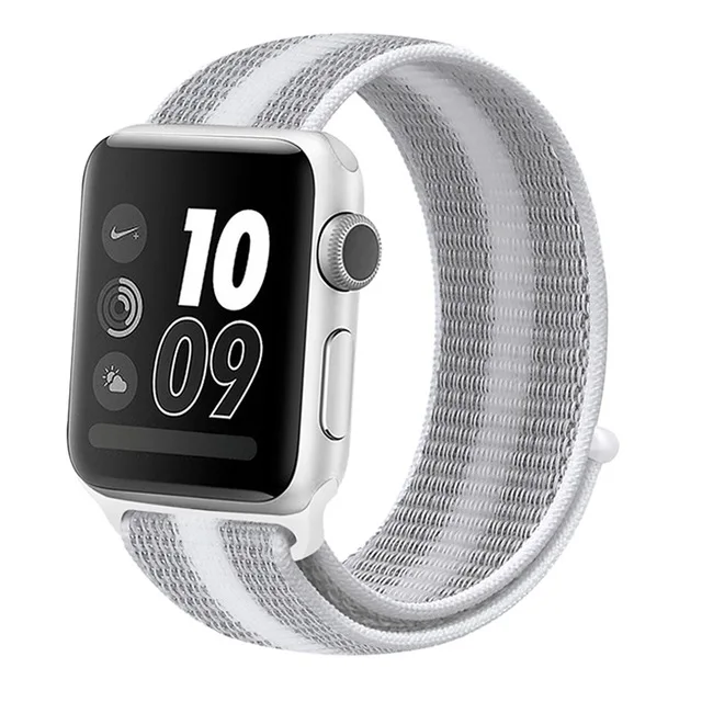 Für Apple часы Uhr группа серии 3/2/1 38 мм 42 мм нейлон Weiche Atmungsaktive нейлон für наручных часов iWatch, ersatz Спорт Шлайфе series4 40 мм 44 м - Цвет ремешка: stripe 5