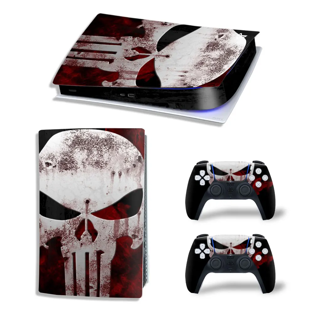 

Наклейка с рисунком крови для PS5, цифровой выпуск, наклейка для консоли PlayStation 5 и 2 контроллеров PS5, наклейка с рисунком