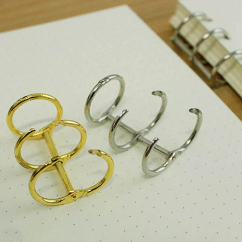 1pc Creative A5 A6 Metal Spiral Binder Clips Notebook File Folder Clip Ring Mental | Канцтовары для офиса и дома
