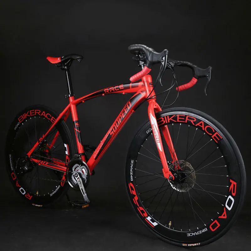 

Дорожный велосипед, 27 скоростей, двойные дисковые тормоза для студентов, мужчин, женщин, мужчин, взрослых велосипедов