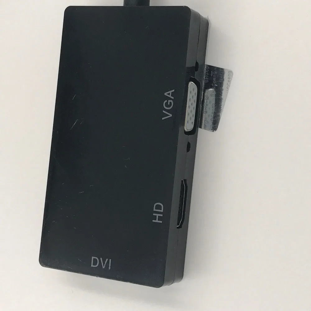 Мини Дисплей Порты и разъёмы для док станции DVI + VGA HD ТВ адаптер продолговатые