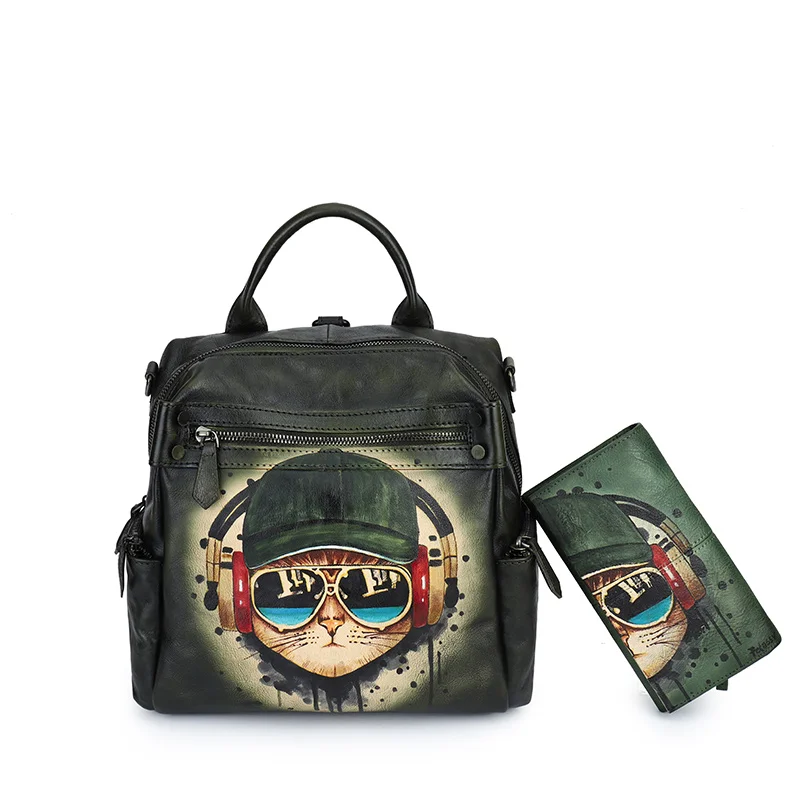 Рисунок 2 - Женские рюкзаки из натуральной кожи с кошельками