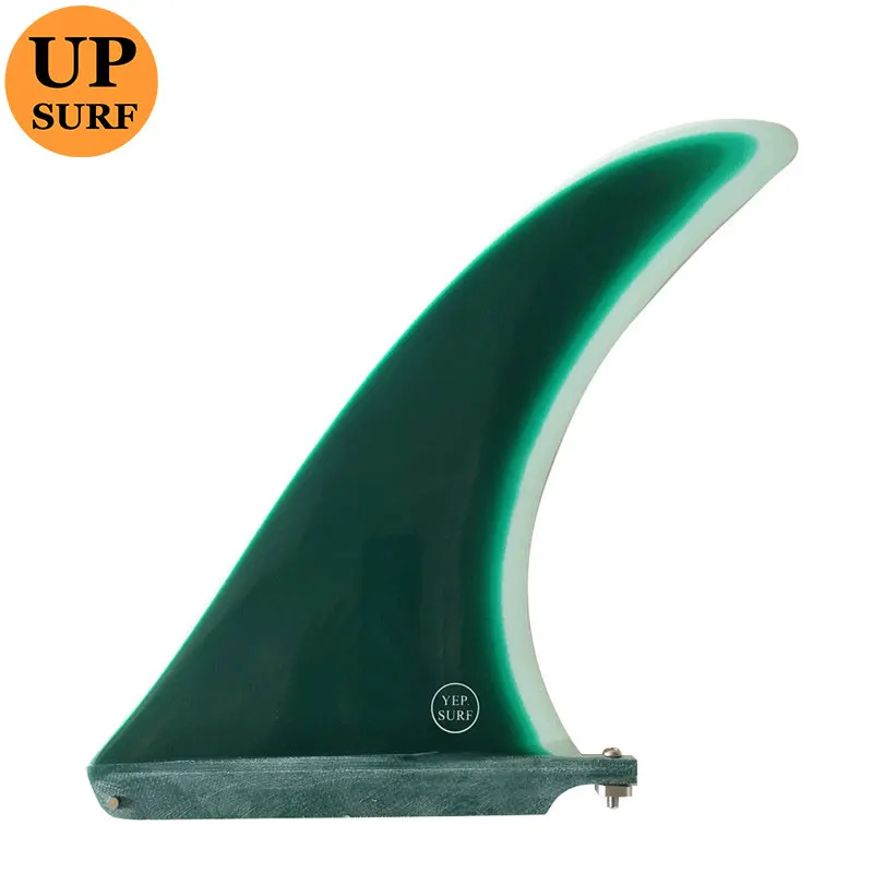 Surfboard Fin 7/8/9/10.25/11 inch Length Green Paddle board Longboard Single Fins Surfboard Center Fins High Sale Fiberglass Fin