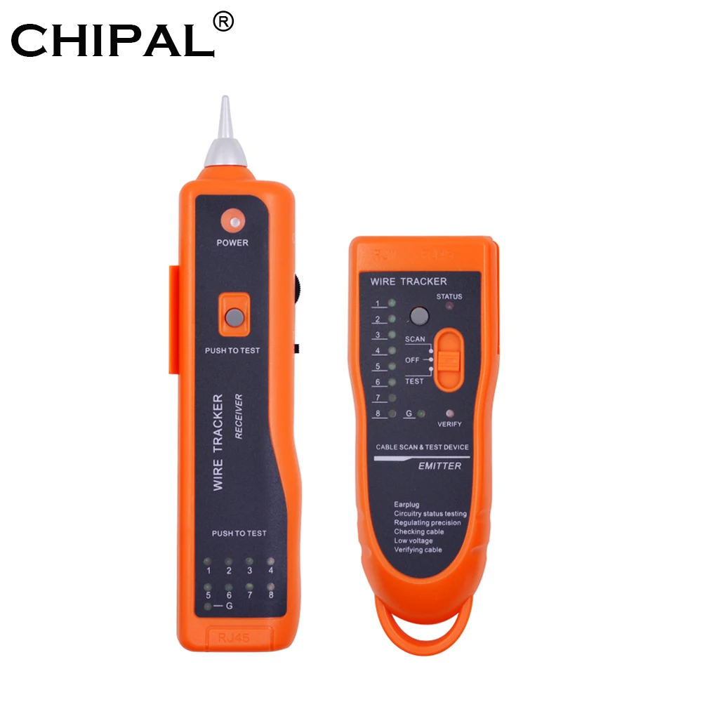 Тестер CHIPAL XQ350 для сетевого кабеля LAN прибор диагностики телефонного провода Cat5