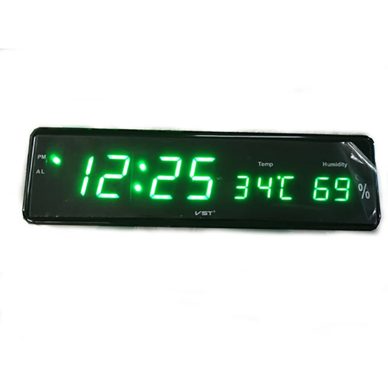 Светодиодные цифровые настенные часы цифросветодиодный настенный термометр со