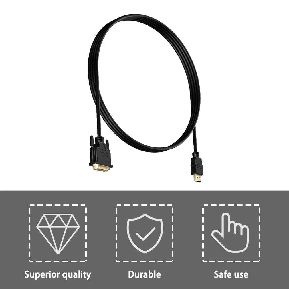 Видеокабель-адаптер HDMI/DVI-D штекер HDMI-штекер DVI-Кабель HDMI-DVI 1080p ЖК-дисплей высокого