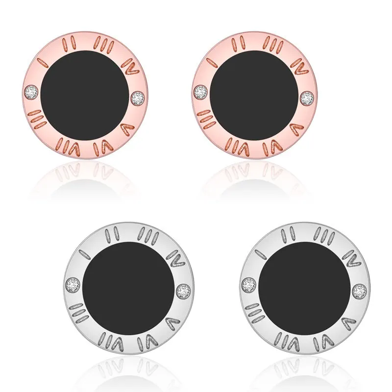 Корейские круглые серьги-гвоздики с кристаллами для женщин и мужчин серебряные