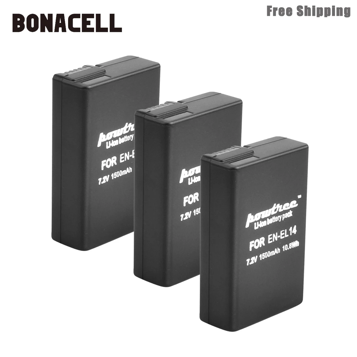 Bonacell 1500 мА/ч, EN-EL14 EN-EL14a ENEL14 EL14 Батарея для Nikon P7800, P7700, P7100, P7000, D5500, D5300, D5200, D3200, D3300, D5100 L50