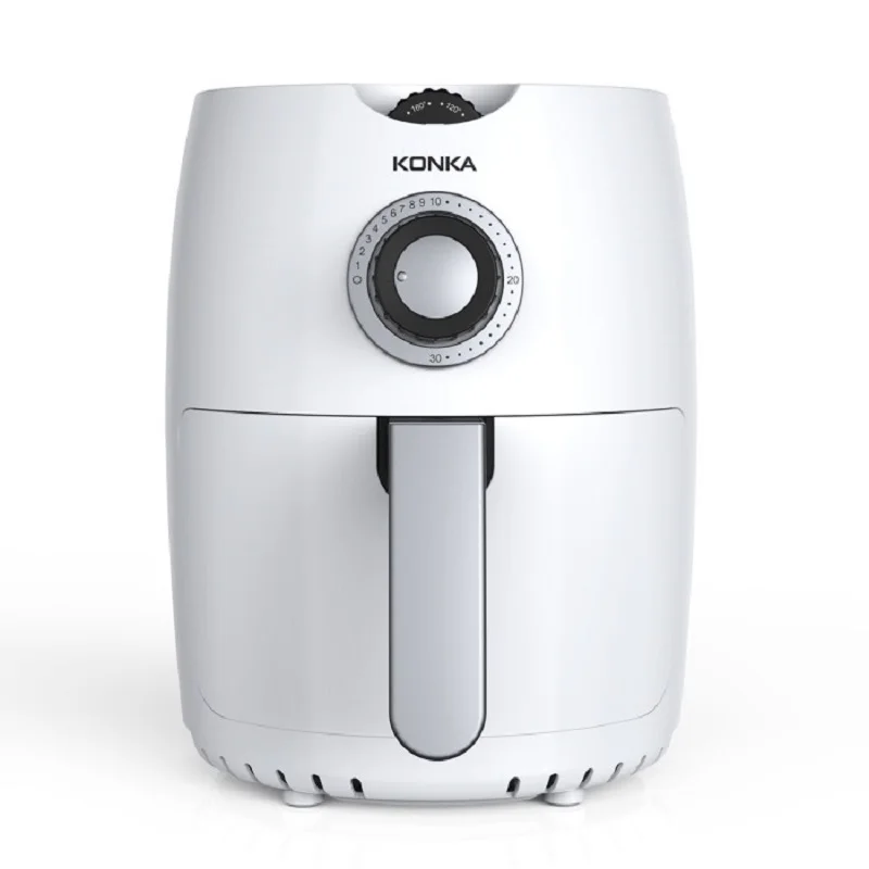 

KONKA Multifunction Air Fryer 1000W Oil Free Timer Function Overheat Protection Automatic Desktop 2.5L White