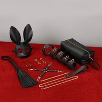 adults game toys bdsm nipple clamp couple erotic products mask leather whip handcuffs bondage equipment adults sexy toys