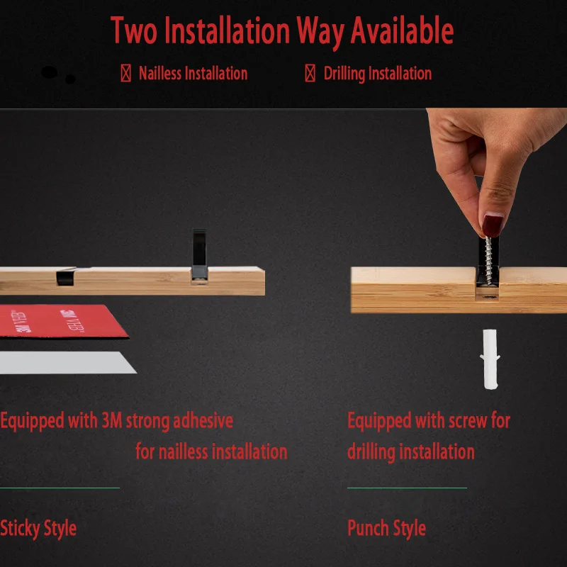Складной крючок для пальто бамбуковый настенный без сверления вешалка дверей
