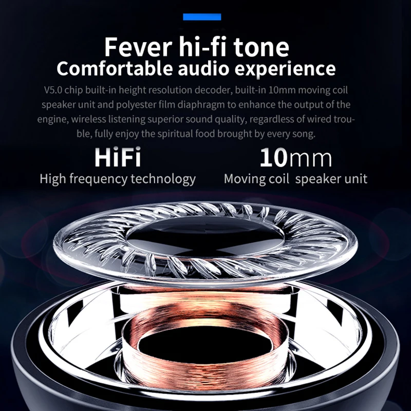 Lewinner V5 TWS беспроводные наушники водонепроницаемая HiFi гарнитура Bluetooth 5 0 с