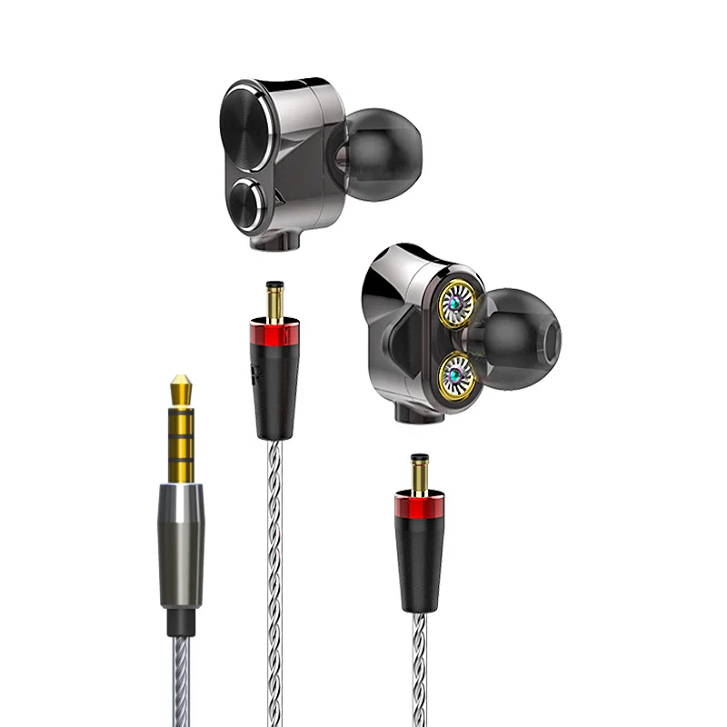 Hi Res Наушники In line mic Triple driver студийный монитор с Высоким Разрешением наушники
