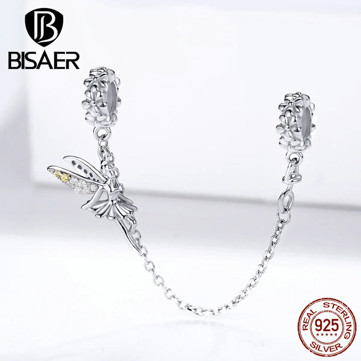 Сказочные Подвески BISAER, Стерлинговое Серебро 925 пробы, Лесная фея, бусины, Подвески, подходят для шармов, браслеты из серебра 925, ювелирные изделия, аксессуары ECC1278