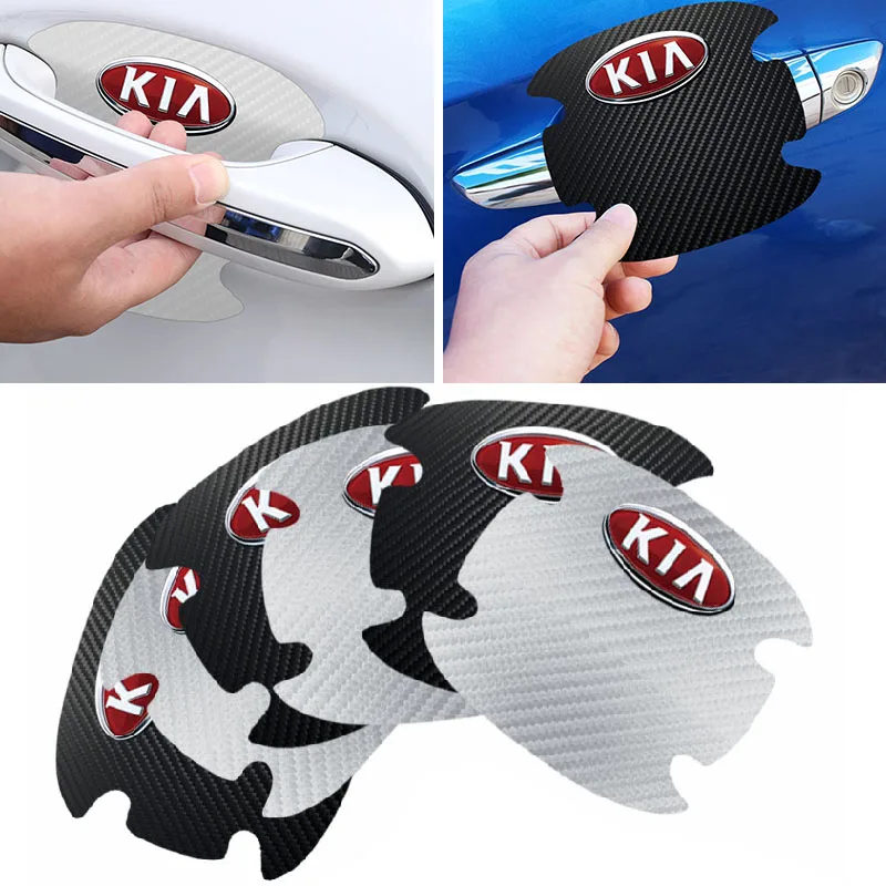4 шт. защитная пленка для дверных ручек KIA Sportage 3 QL Rio K2 Optima Sorento Picanto Cadenza K9|Наклейки