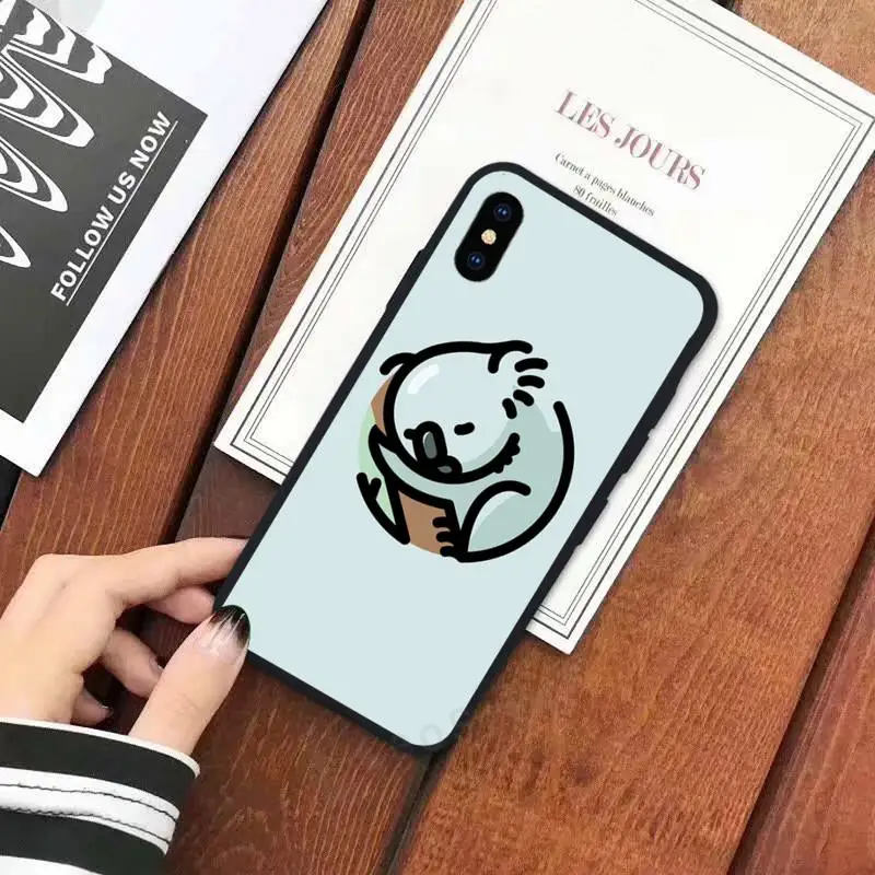 

Animal sleeping koala Phone Cases for iPhone 11 12 mini pro XS MAX 8 7 6 6S Plus X 5S SE 2020 XR