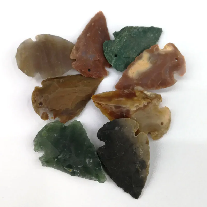 Модные необработанные драгоценные камни индийский агат Очаровательное ожерелье