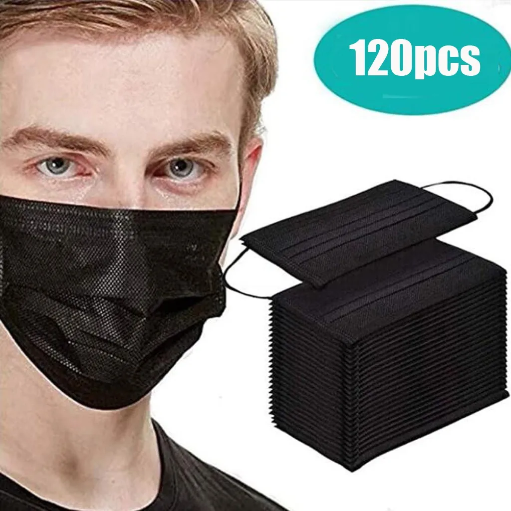 

Breathable 30-200pc Adult Face Mask Dustproof Protect Face Mouth Cover Outdoor Youre Too Close Black Windproof Mascarilla