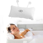 Удобная противоскользящая подушка для ванны, подушка для ванны мягкая присоска для подголовника, аксессуары для подушек
