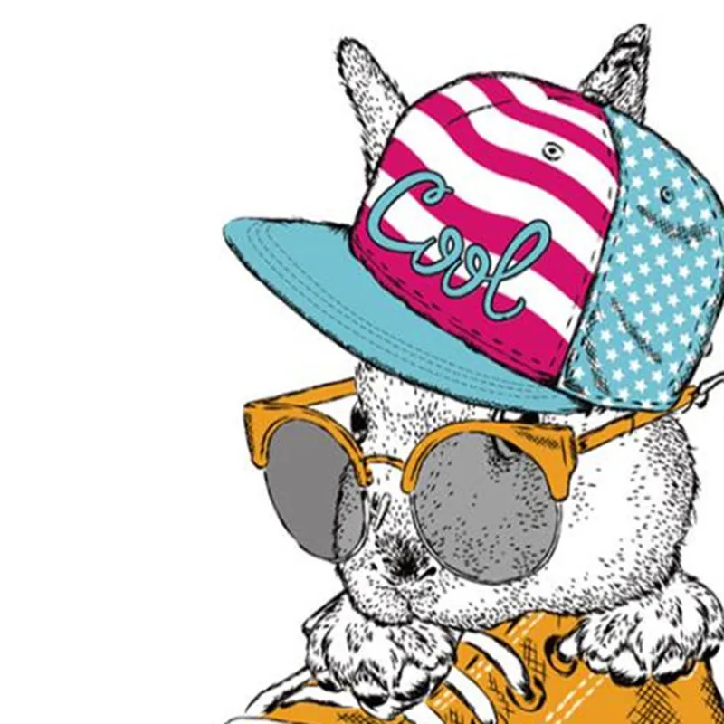 Модная Байкерская нашивка одежда 25 см обувь кролик шляпа Термотрансферная