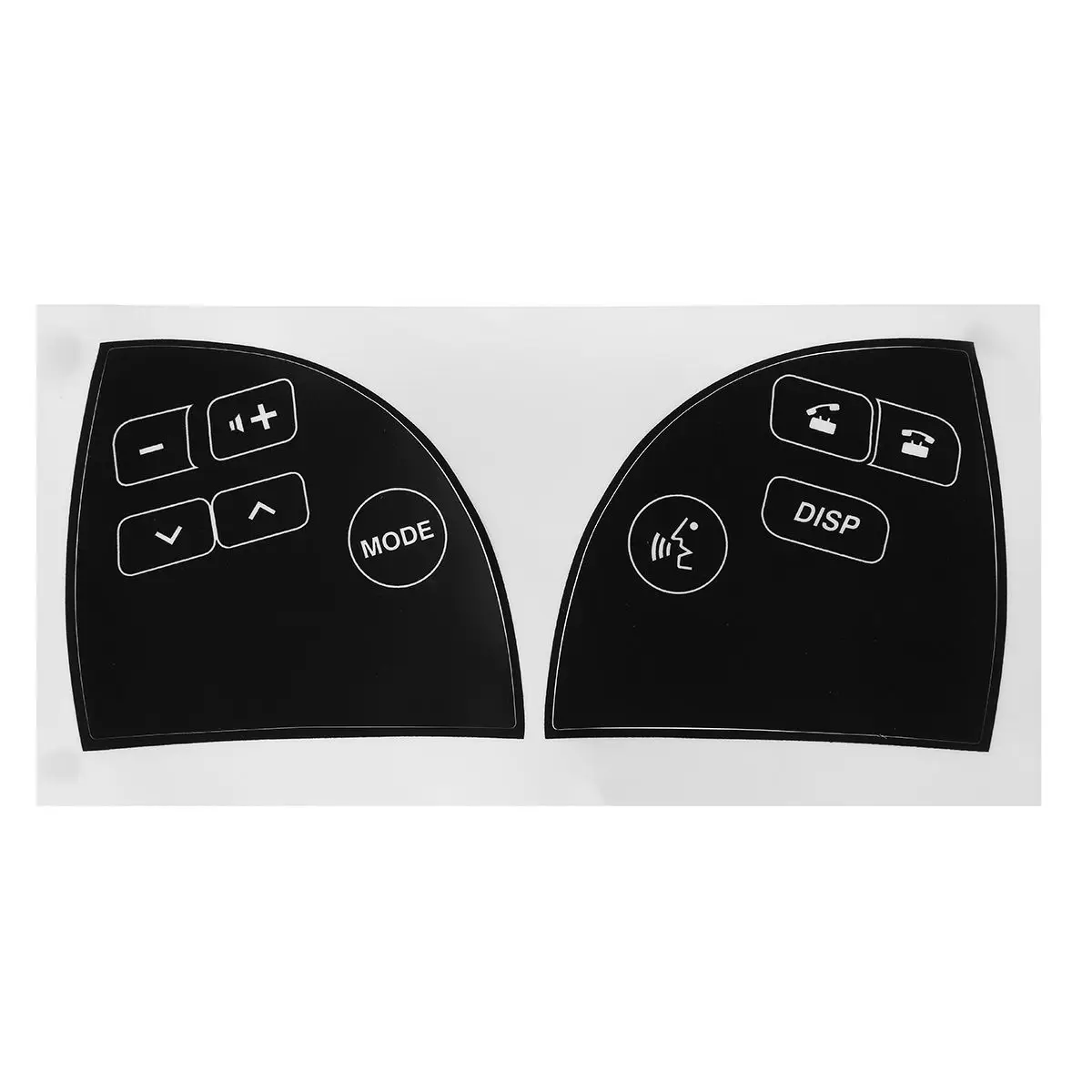 Новая матовая черная кнопка рулевого колеса автомобиля наклейки для ремонта