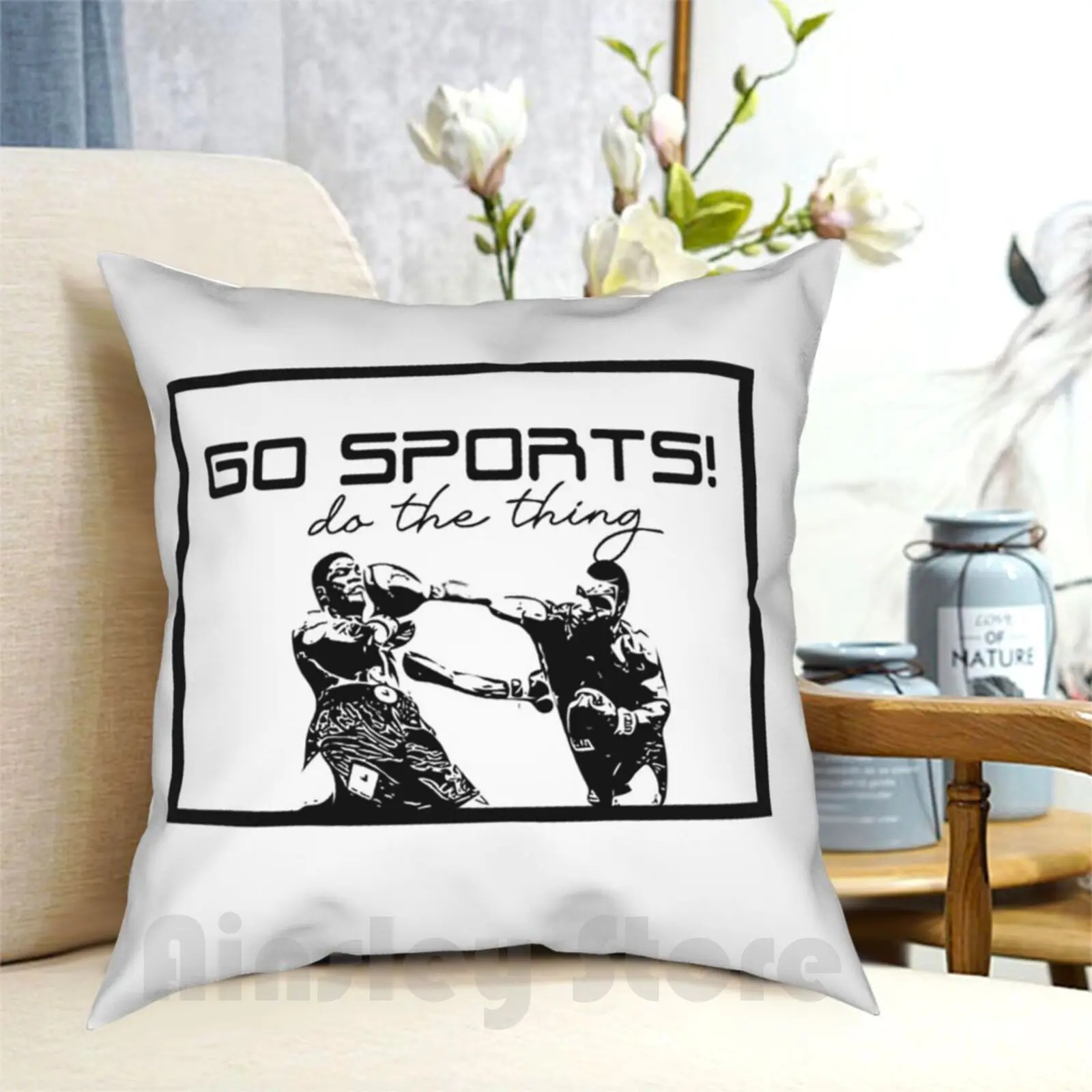 

Go Sports! Наволочка с рисунком для детской мягкой подушки для занятий спортом