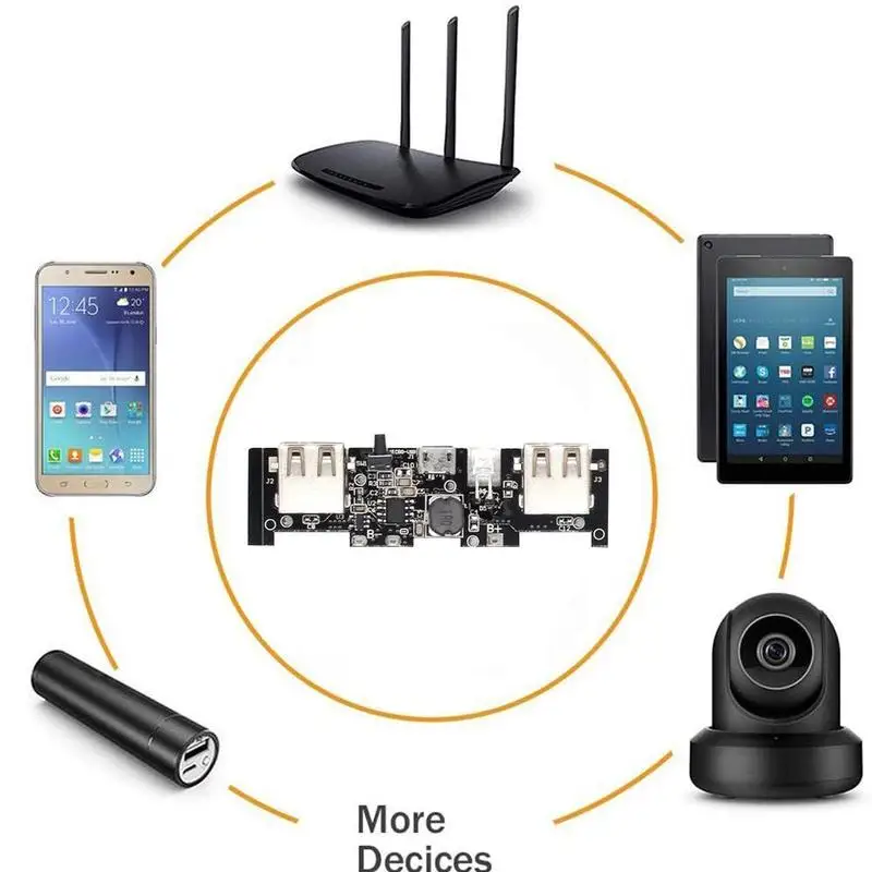 

5V 1A Power Bank Charger Board PCB Board Power Supply Step Boost Module Battery Mobile Phone Up For 18650 U9B1