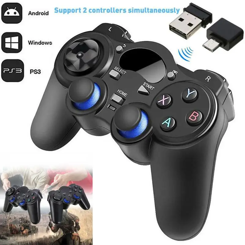 2 4G беспроводные геймпады джойстик игровой контроллер джойпад для PS3 Mart TV сетевая