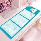 Коврик для мыши Mai Rui Ge Ps Excel, с сочетаниями клавиш, Kawaii, для девочек, с сердцем, украшение для рабочего стола, большой размер, офисный коврик для мыши Xxl
