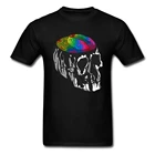 Голова Full Of Dreams 2018 художественный дизайн мужская футболка с принтом в виде черепа, черная футболка хлопковые топы размера плюс футболка Прямая поставка