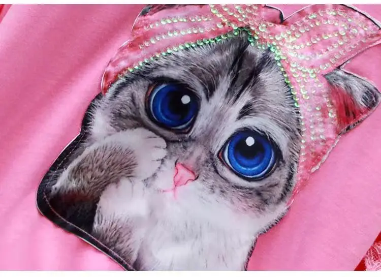 Спортивный костюм для девочек пуловер из 2020 хлопка с круглым вырезом спортивные