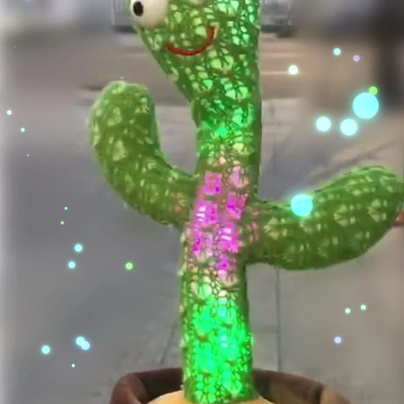 Cactu танцующий автомобиль с встряхивающейся головкой украшение на батарейках/USB