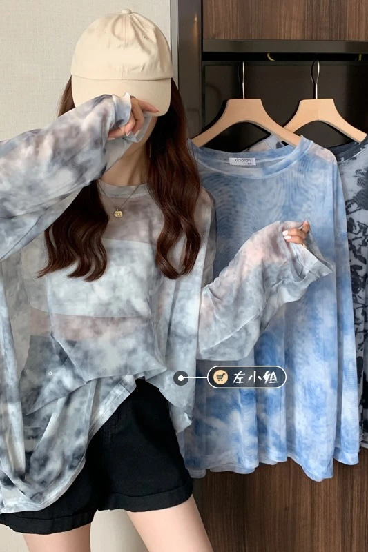 Прозрачная накидка на бикини с завязкой Женская пикантная сетчатая туника