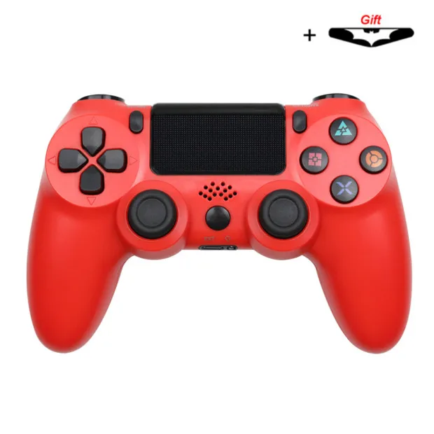 pure red Bluetooth беспроводной/проводной контроллер для sony PS4 Геймпад Джойстик геймпады для PS3 консоли для Win 7/8/X - Цвет: pure red