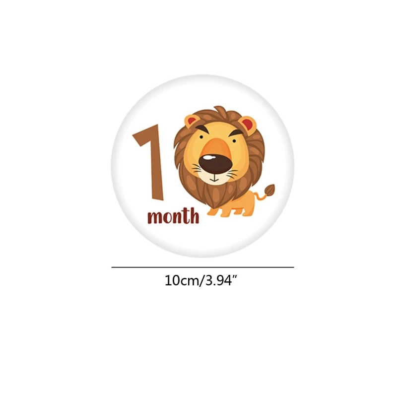 

12 Pcs Baby Monthly Stickers Milestone Card Gender Track Baby First Year Month