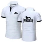 Футболки-поло Lonsdale футболки в стиле милитари Для мужчин футболка с коротким рукавом мужская Topshirts Fathers Day Gift, открытый Повседневное Охота футболки для рыбалки