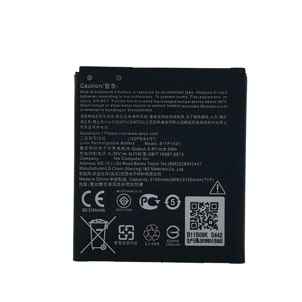 100% оригинал 2100 мАч B11P1421 для ASUS ZenFone C ZC451CG Z007 4 5 высококачественные батареи + номер