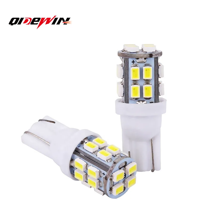 

2PCS Led W5W T10 Car Led Signal Lamp 501 194 Bulbs 1206 20SMD Clearance Lights Reading Lights Interior lights 6000K 12V