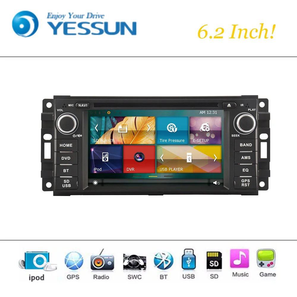 Автомобильный dvd плеер Wince System для Jeep compass 2008 2010 Авторадио Стерео GPS навигация
