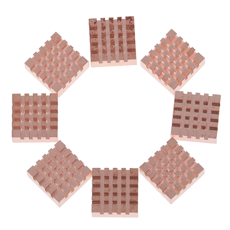 

8pcs Copper Heat Sink For DDR DDR2 DDR3 RAM Memory Copper Radiator Cooler Kit