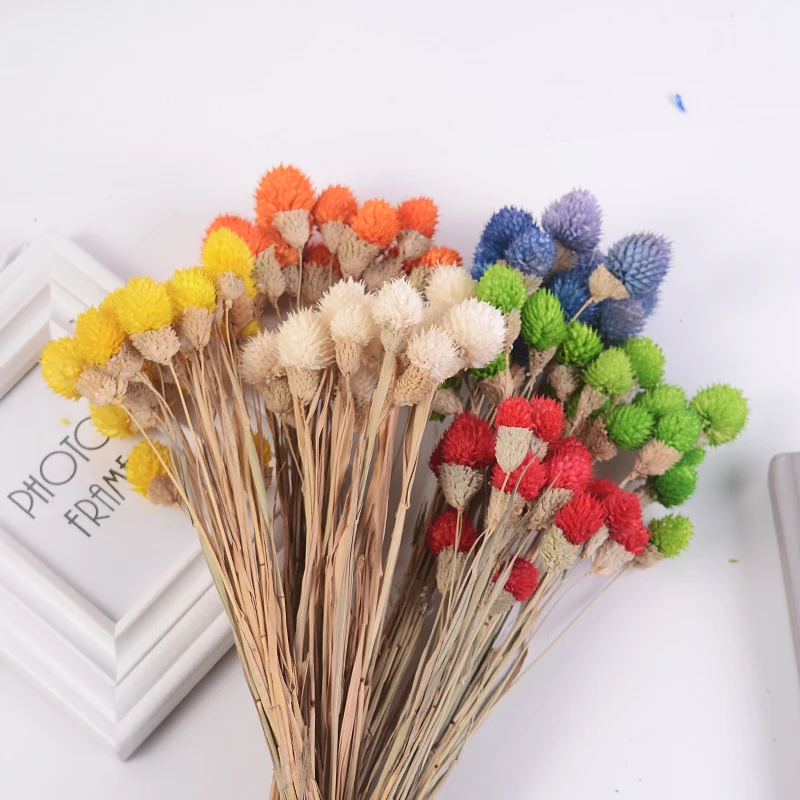 15 шт. натуральный сухой букет маленькая клубника фруктовая трава искусственное