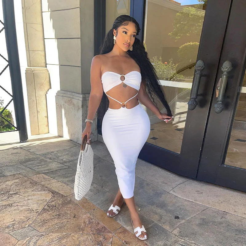 Металлическая круглая Лоскутная длинная юбка с открытой талией обхват груди и