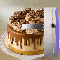 adjustable cake scraper baking crisp corners cakes comb metal cake edge smoother made of stainless steel diy baking tool