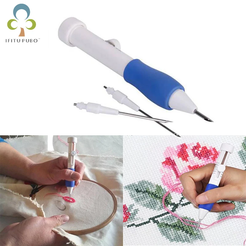 1 комплект волшебная ручка для вышивки сделай сам набор 3 иглы 2 шт. Ручное шитье