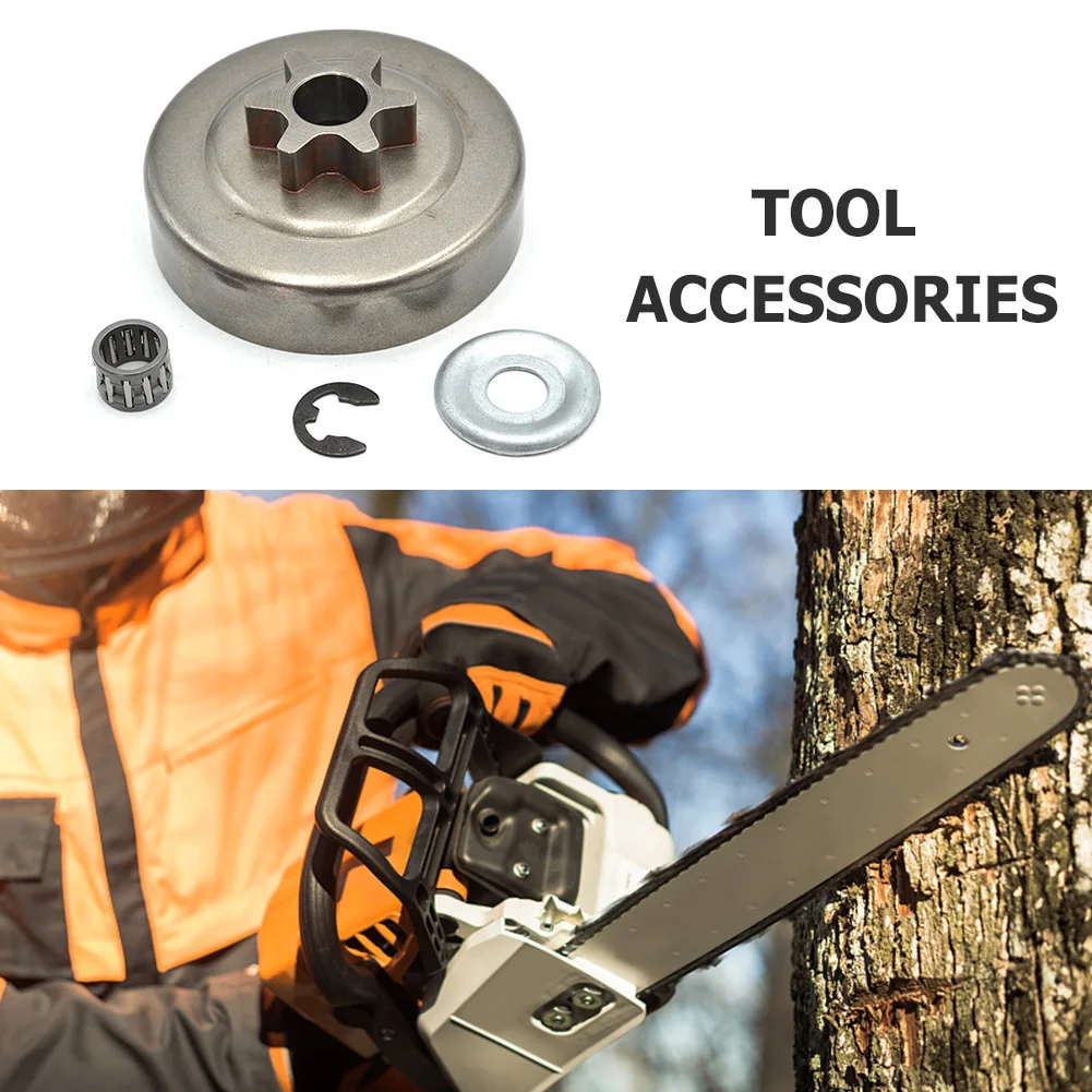 

4pcs 6T Clutch Drum Sprocket Washer Gasket E-Clip Replacement Kit for STIHL 017 MS180 MS210 MS230 MS250 Chain Saw Parts Accessor