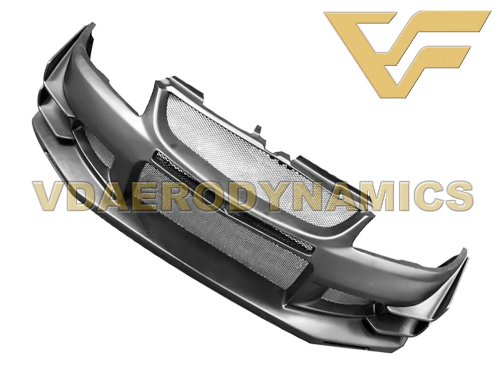 Передний бампер из стекловолокна с карбоновыми удлинителями подходит для 01 07