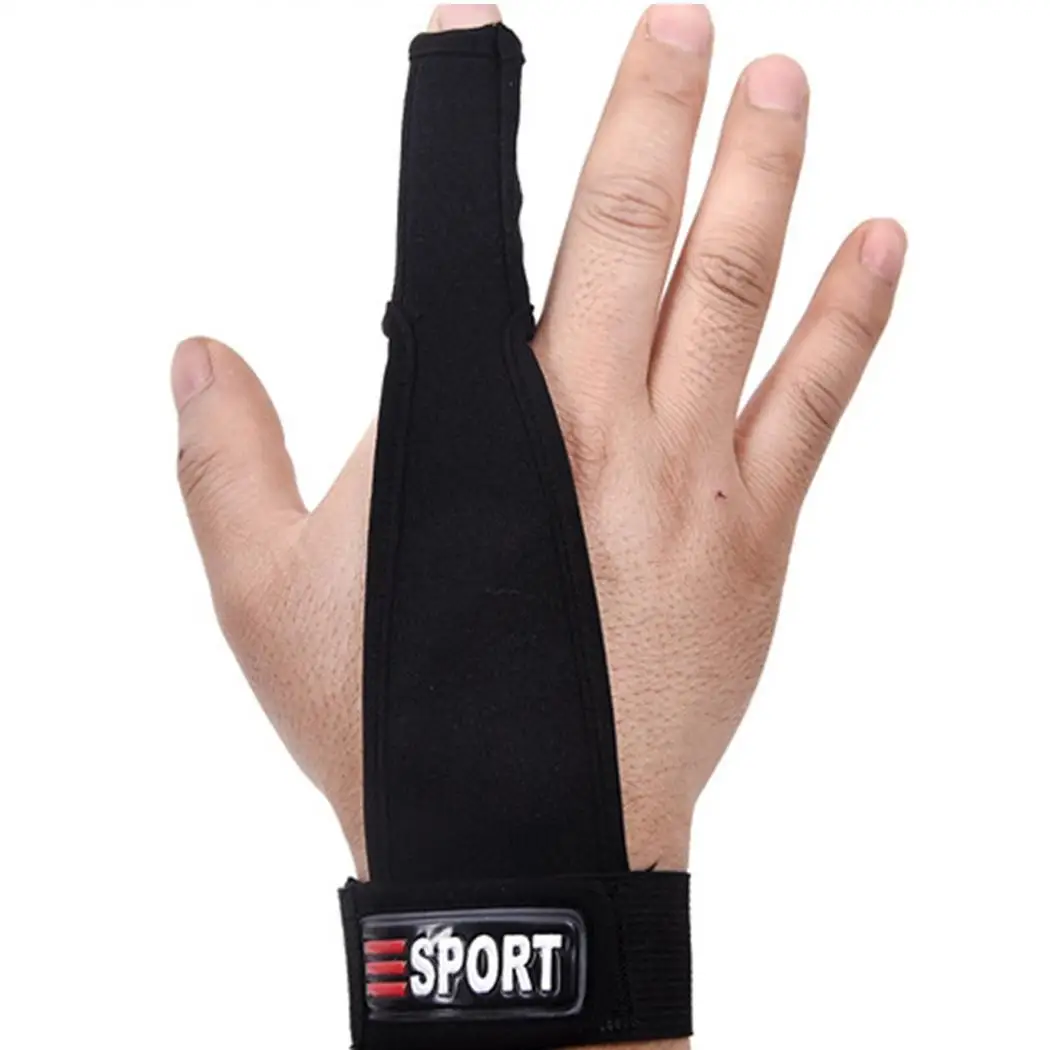 Один палец протектор перчатки для рыбалки один черный/красный/синий